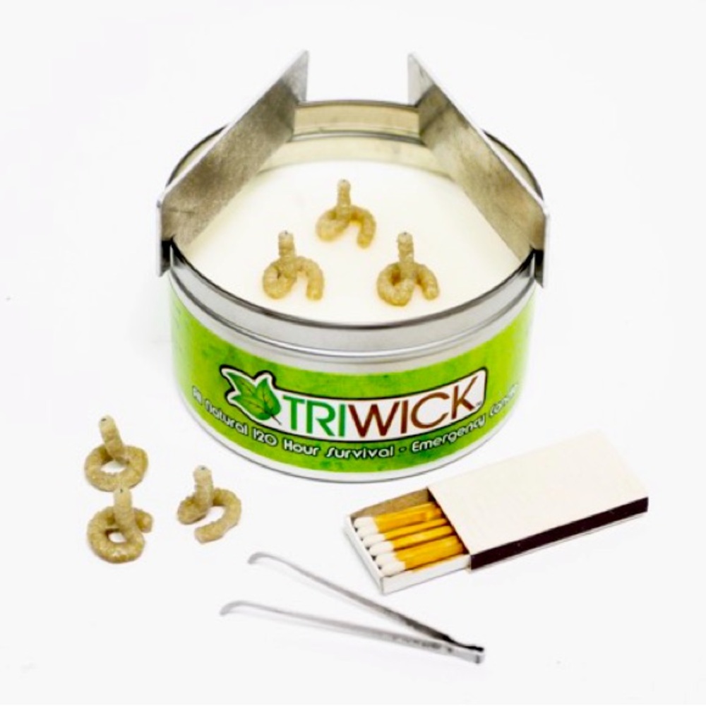 BRAND NEW- Tri-Wick 120 Hour Emergency Survival Candle & Camping Stove
